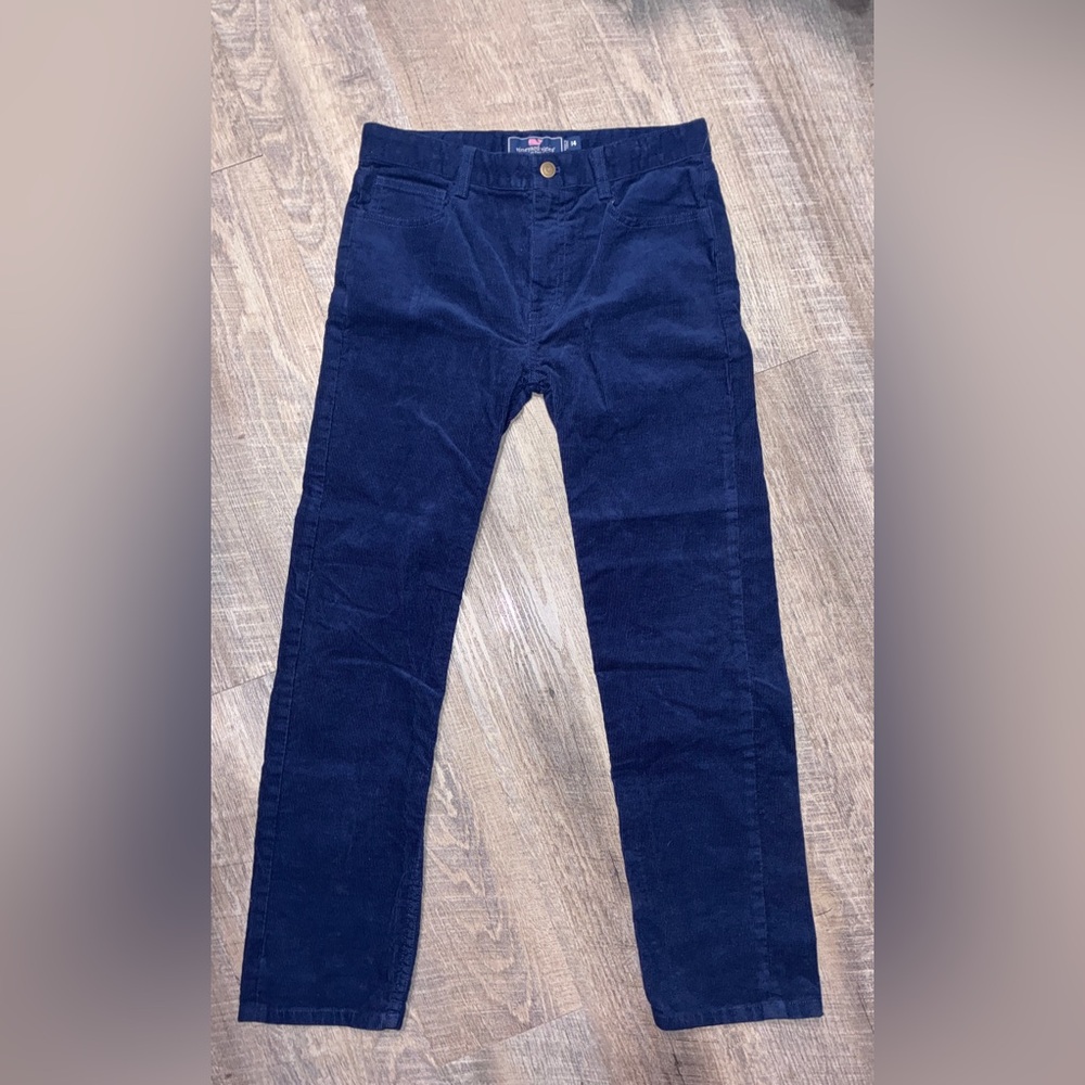 Vineyard Vines 5 Pocket Corduroy Pants, navy - size 14